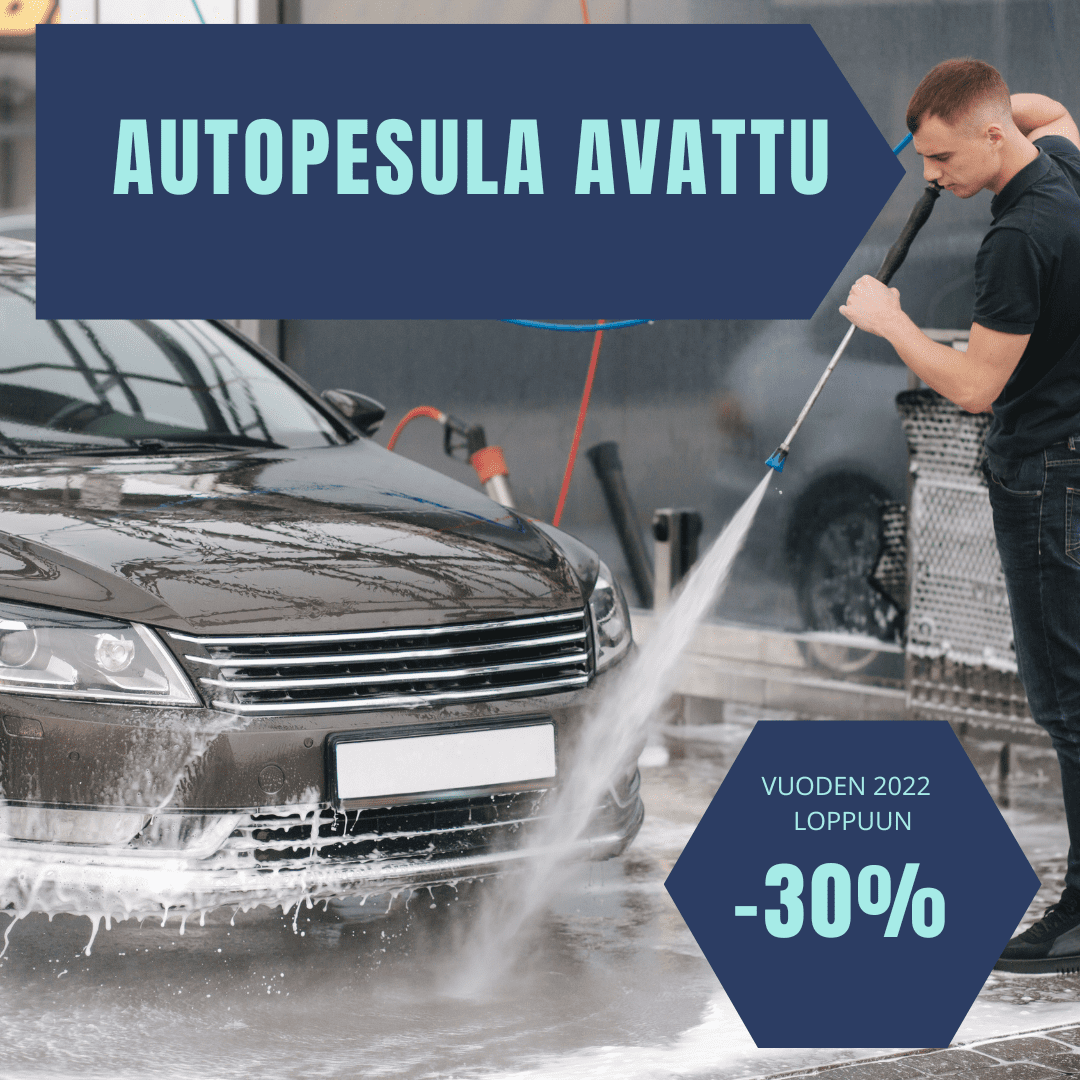 Kaikki autopesut -30%